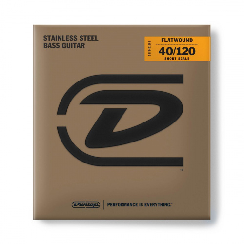 Струны для гитары Dunlop DBFS40120S Stainless Steel Flatwound артикул 279745Si-1