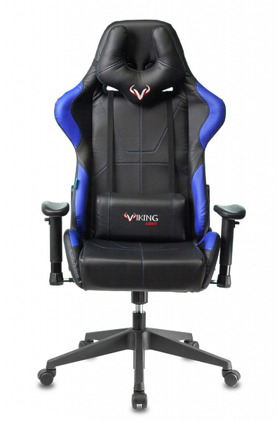 Кресло Zombie VIKING 5 AERO BLUE (Game chair VIKING 5 AERO black/blue eco.leather headrest cross plastic) артикул 263438Si-1 фото 10