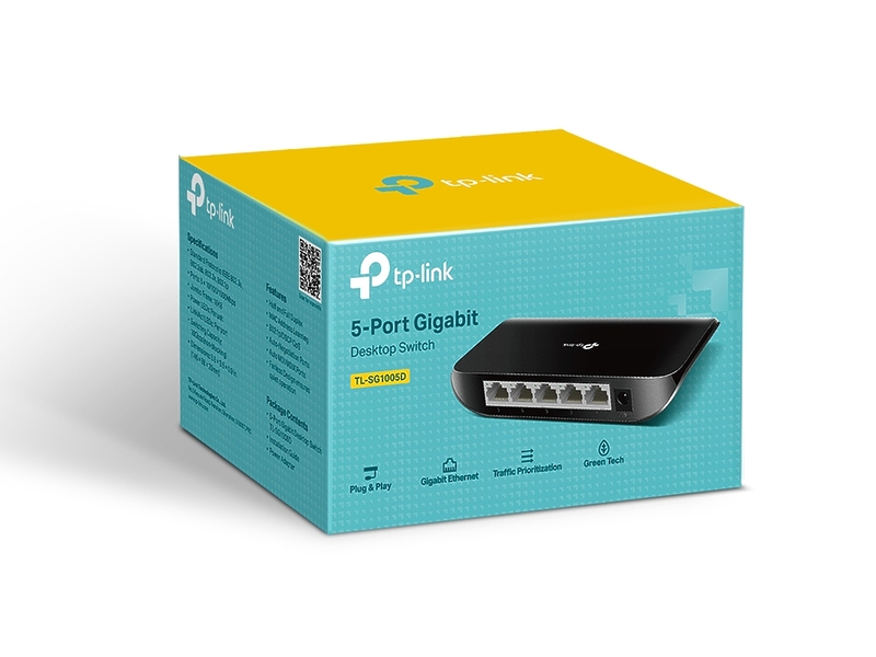 Коммутатор TP-LINK TL-SG1005D артикул 303439Si-1 фото 4