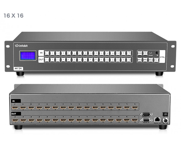 Матричный коммутатор Infobit iMatrix H1616 артикул 298568Si-1