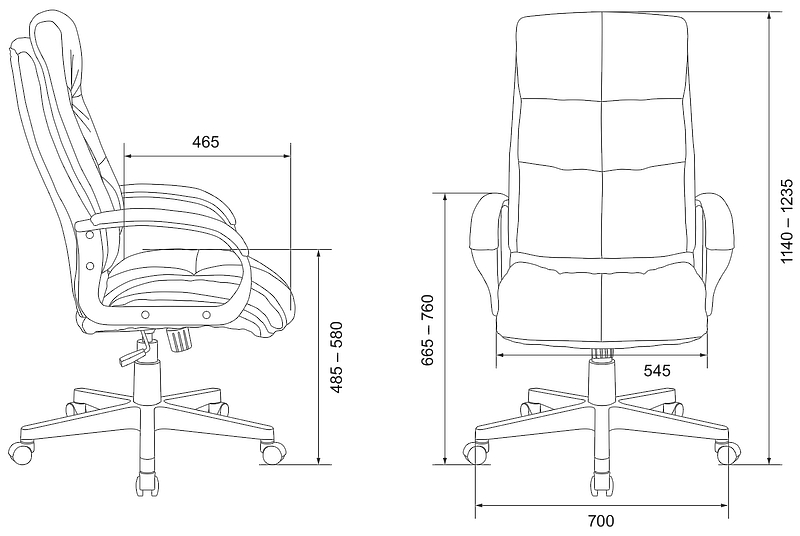 Кресло Бюрократ CH-824/LT-28 (Office chair CH-824 grey/l.blue Light-28 cross plastic) артикул 263435Si-1 фото 7
