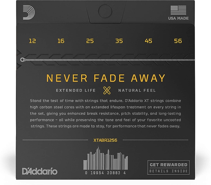 Струны D'Addario XTABR1256 SET ACOUS XT 80/20 LT/MED BTM артикул 274180Si-1 фото 3