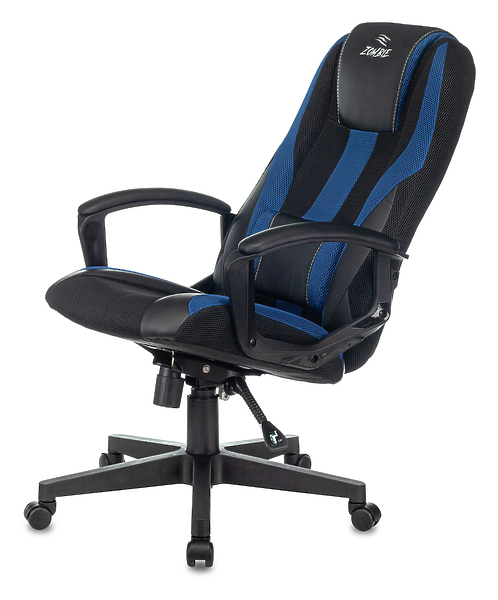 Кресло Zombie 9 BLUE (Game chair 9 black/blue textile/eco.leather cross plastic) артикул 263206Si-1 фото 8