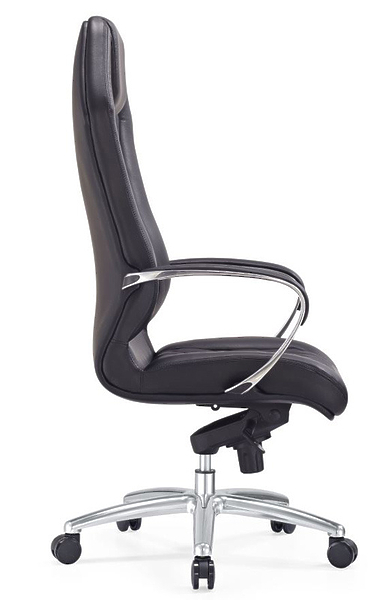 Кресло Бюрократ AURA/BLACK (Office chair _Aura black leather cross aluminum) артикул 263419Si-1 фото 4