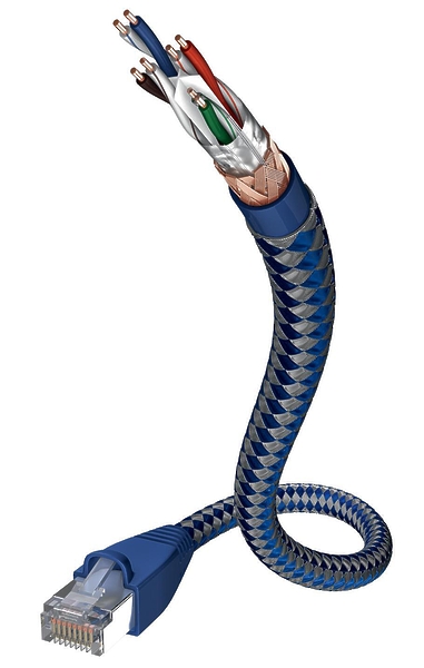 Кабель In-Akustik Premium CAT6 Ethernet Cable, 0.5 m, SF-UTP, AWG 23 #004803005 артикул 228909Si-1