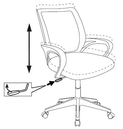 Кресло Бюрократ KD-W4/STICK-PINK (Children chair KD-W4 crimson Sticks 05 cross plastic белый plastik белый) артикул 263277Si-1 фото 7