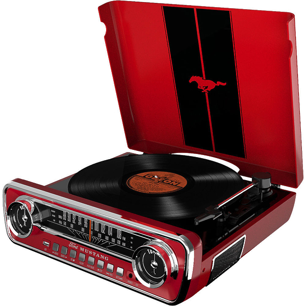 Проигрыватель винила ION Audio Mustang LP Bordo артикул 197405Si-1