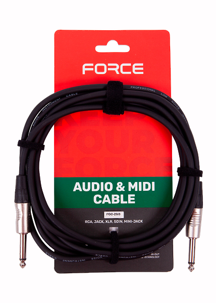 Гитарный кабель FORCE FGC-20/3 артикул 265655Si-1