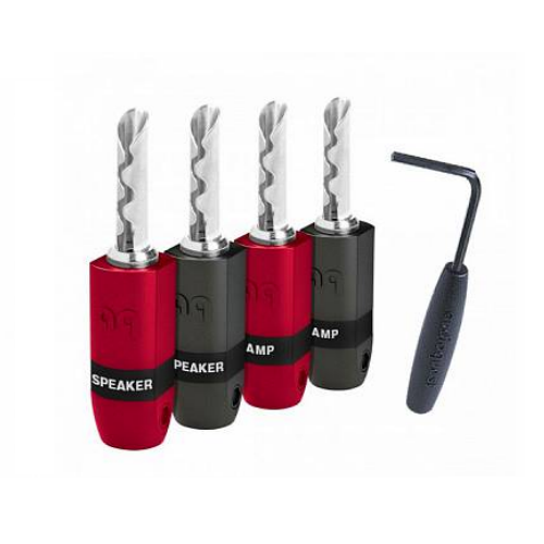 Комплект коннекторов AudioQuest SureGrip 300 - BFA Silver, 4 шт. артикул 203349Si-1