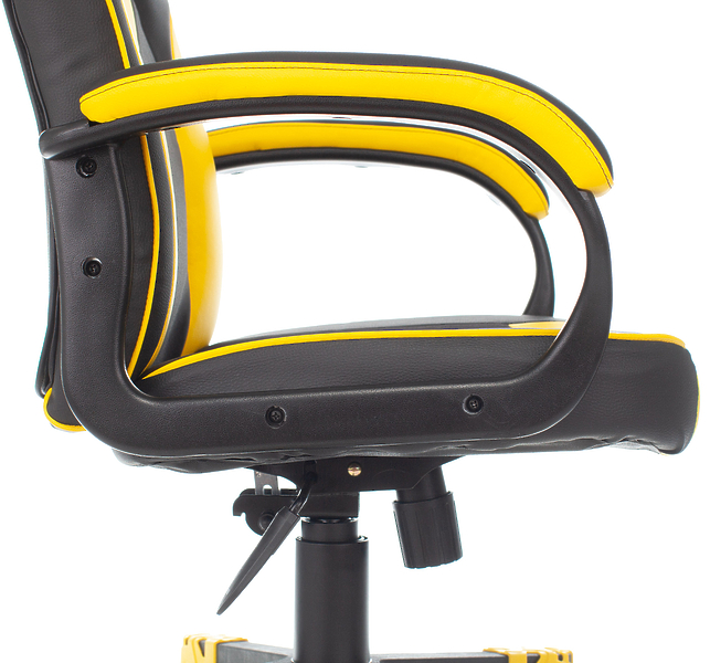 Кресло Zombie GAME 17 YELL (Game chair GAME 17 black/yellow textile/eco.leather cross plastic) артикул 263204Si-1 фото 3