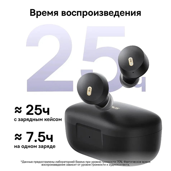 Наушники Baseus TWS Bowie E18 BK артикул 338213Si-1 фото 11