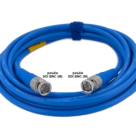 Кабель мобильный/сценический GS-PRO 12G SDI BNC-BNC (blue) 4 метра артикул 313863Si-1