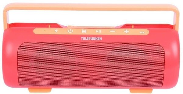 Колонка портативная Telefunken TF-PS1231B Кораллово-красный артикул 320743Si-1 фото 5