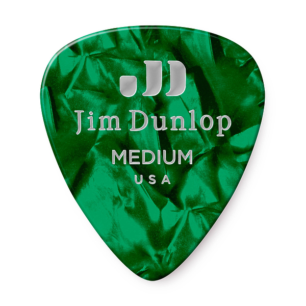 Медиаторы Dunlop 483P12MD Celluloid Green Pearloid Medium (12 шт) артикул 312915Si-1