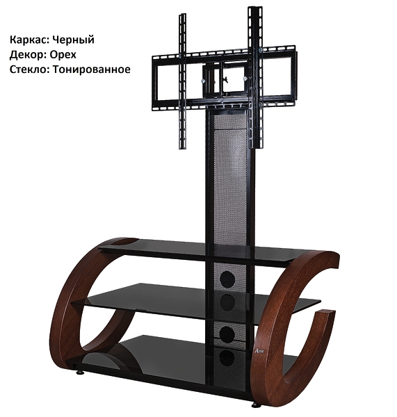Подставка Akur GROSS 1000 (черный + тонированное стекло + белый клен) артикул 175155Si-1 фото 11