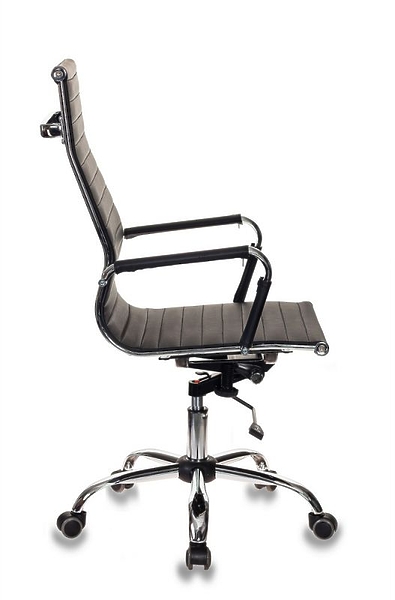 Кресло Бюрократ CH-883/BLACK (Office chair CH-883 black eco.leather cross metal хром) артикул 263344Si-1 фото 4