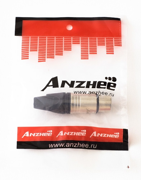 3 – х контактный кабельный разъем типа XLR мама Anzhee XLR-F SILVER артикул 315198Si-1 фото 5