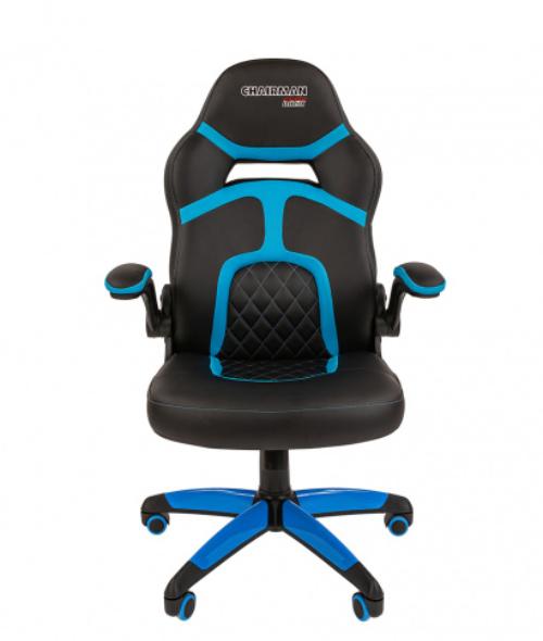 Кресло игровое Chairman game 18 00-07069665 Black/Blue артикул 269954Si-1 фото 3