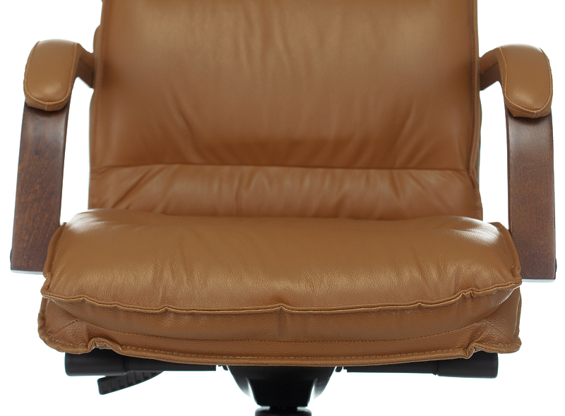 Кресло Бюрократ T-9927WALNUT/MUSTARD (Office chair T-9927WALNUT mustard leather cross metal/wood) артикул 263479Si-1 фото 11