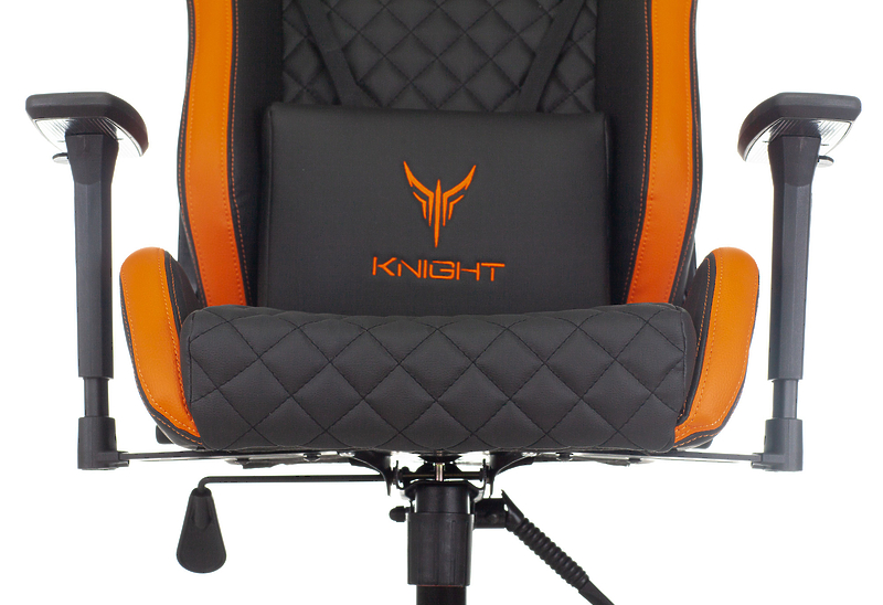 Кресло Knight OUTRIDER BO (Game chair Knight Outrider black/orange rombus eco.leather headrest cross metal) артикул 263358Si-1 фото 27