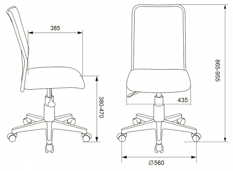 Кресло Бюрократ KD-9/WH/TW-18 (Children chair KD-9 l-green TW-03А TW-18 mesh/fabric cross plastic plastik белый) артикул 263434Si-1 фото 7