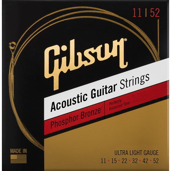 Струны Gibson Phosphor Bronze Acoustic Guitar Strings Ultra-Light струны для акустической гитары артикул 277324Si-1