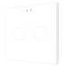 Сенсорный выключатель KNX Zennio Flat 2 V2, 2-кнопочный, белый