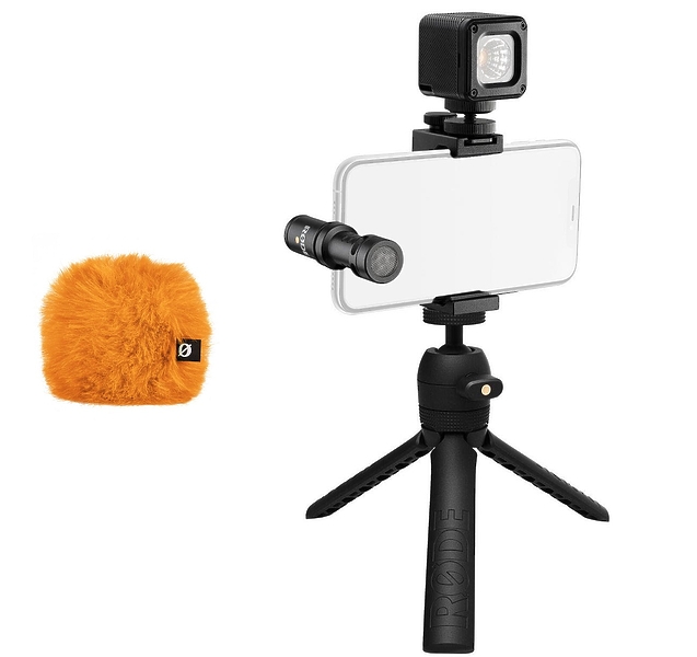 Набор влоггера Rode Vlogger Kit iOS edition разноцветное лето ORANGE комплект Vlogger kit c оранжевой меховой ветрозащитой артикул 273547Si-1