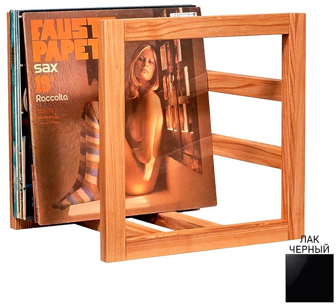 Стойка для хранения виниловых пластинок VOXmodule Vinyl Stand 06 black lacquer артикул 239599Si-1