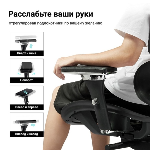 Компьютерное кресло Eureka Typhon ESL-GC05-BU артикул 299978Si-1 фото 5