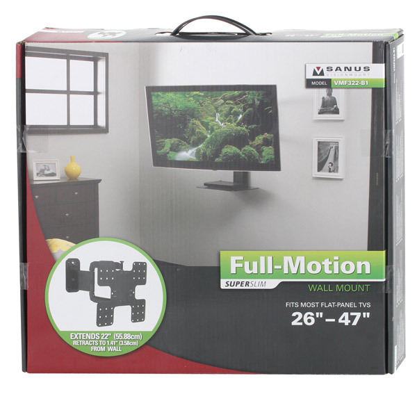 Кронштейн для телевизора Sanus VMF322-B1 black артикул 124462Si-1 фото 5