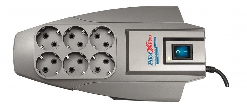 Сетевой фильтр ZIS Pilot X-Pro 6 розеток Zero Start 10m артикул 139632Si-1 фото 3