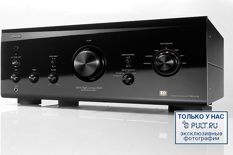 Стереоусилитель Denon PMA-A100 black артикул 326359FV-1 фото 8