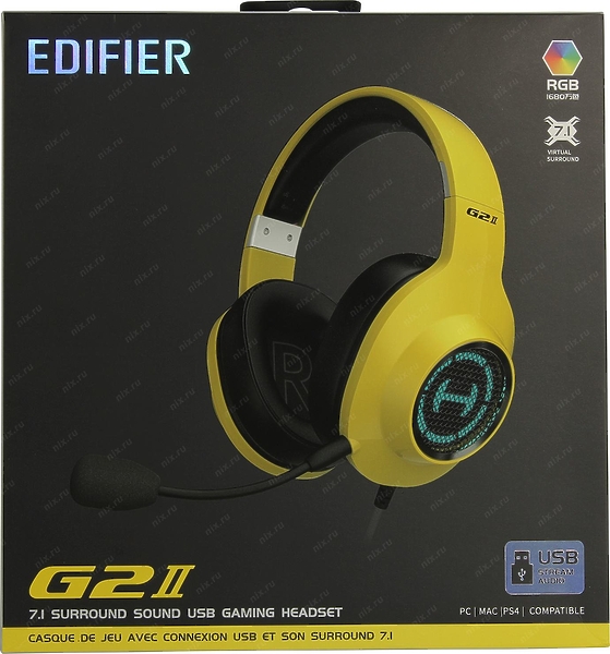 Наушники Edifier G2 II Yellow артикул 300802Si-1 фото 12