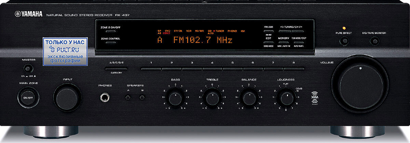 Стереоусилитель Yamaha RX-497 black артикул 323857FV-1 фото 8