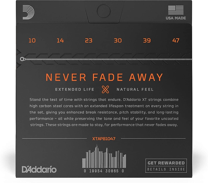 Струны D'Addario XTAPB1047 SET ACOUS XT PHOS BRZ X-LIGHT артикул 274026Si-1 фото 3