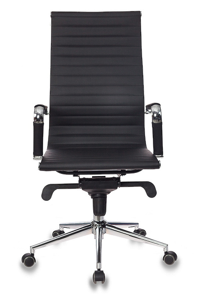 Кресло Бюрократ CH-883MB/BLACK (Office chair CH-883MB black eco.leather cross metal хром) артикул 263410Si-1 фото 3