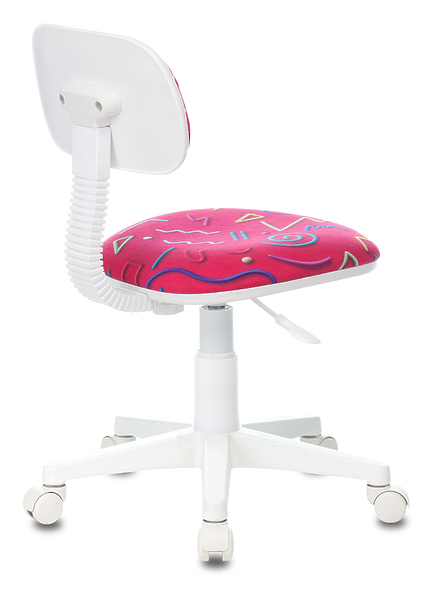 Кресло Бюрократ CH-W201NX/STICK-PK (Children chair CH-W201NX crimson Sticks 05 cross plastic plastik белый) артикул 263272Si-1 фото 5
