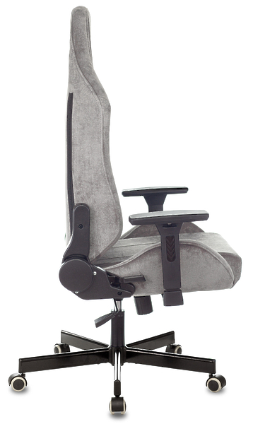 Кресло Knight N1 GREY (Game chair Knight N1 Fabric grey Light-19 headrest cross metal) артикул 263338Si-1 фото 4
