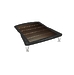 Подставка для усилителей мощности Bassocontinuo VIELLA 2.1 Wenge bottom shelf (ножки белые)