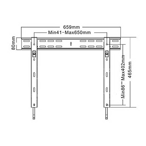 Кронштейн для телевизора Digis DSM07-46F артикул 104508Si-1 фото 4