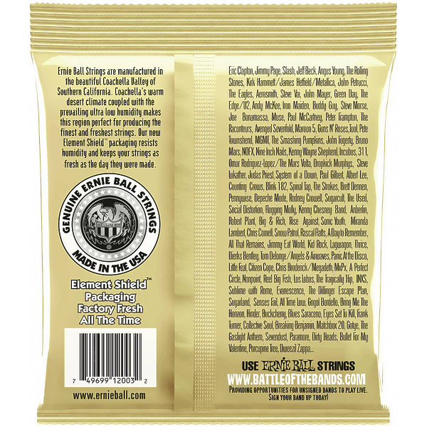 Струны для акустической гитары Ernie Ball 2003 Earthwood артикул 291572Si-1 фото 3