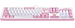 Клавиатура игровая Redragon HADES White Pink