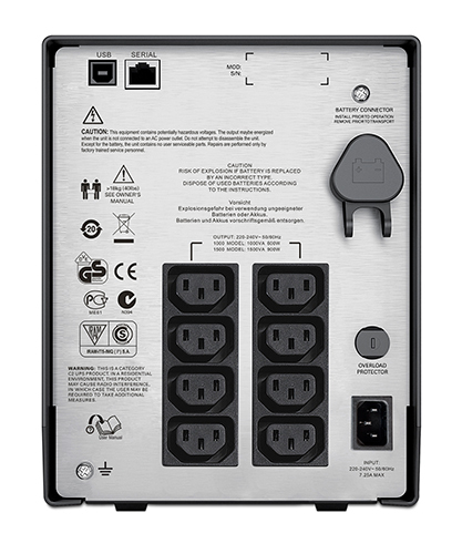 Источник бесперебойного питания APC Smart-UPS C SMC1500I 1500VA black артикул 114651Si-1 фото 3