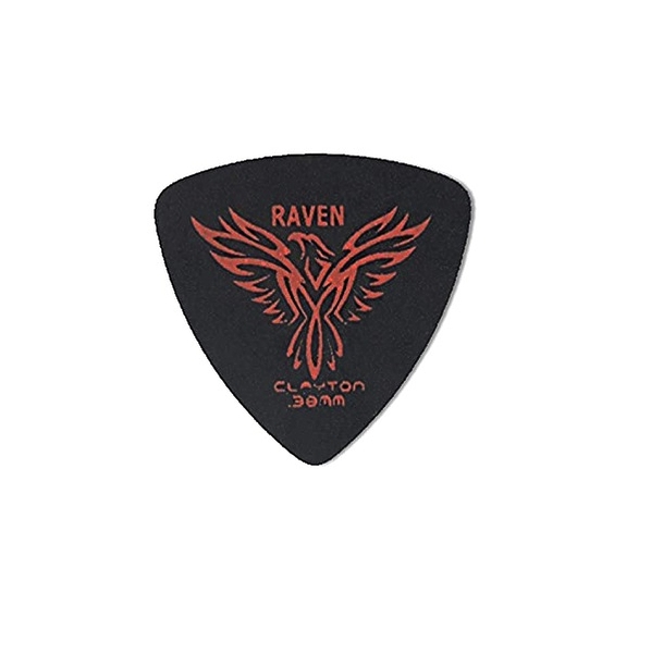 Медиаторы CLAYTON BRT38/12 - 0.38 mm BLACK RAVEN широкие 12 шт артикул 290676Si-1
