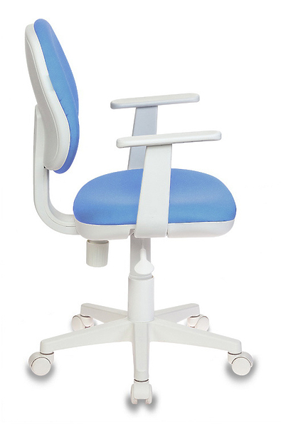 Кресло Бюрократ CH-W356AXSN/15-107 (Children chair CH-W356AXSN blue 15-107 cross plastic plastik белый) артикул 263421Si-1 фото 4