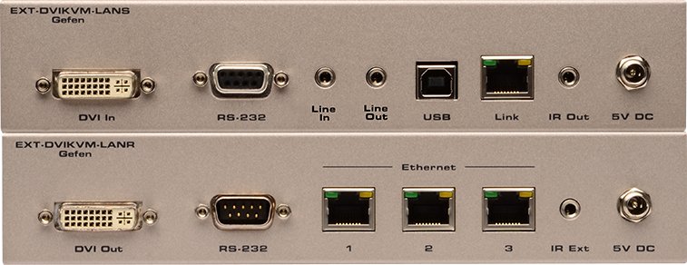 Удлинитель сигнала Gefen EXT-DVIKVM-LAN артикул 137248Si-1 фото 3