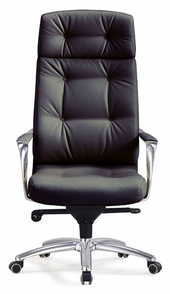 Кресло Бюрократ _DAO/BLACK (Office chair _DAO black leather cross aluminum) артикул 263508Si-1 фото 3