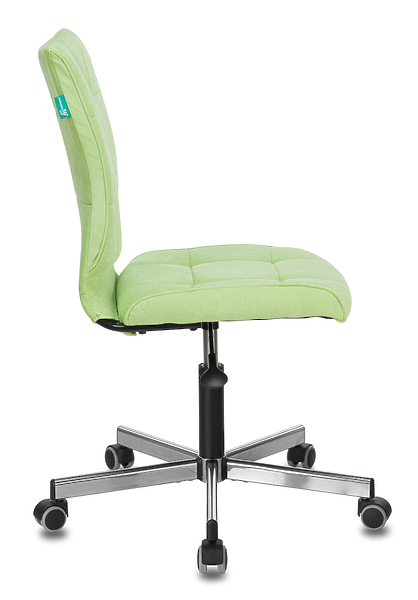Кресло Бюрократ CH-330M/VELV81 (Office chair CH-330M light l-green Velvet 81 cross metal хром) артикул 263215Si-1 фото 4