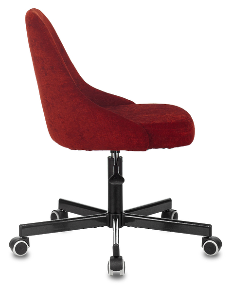 Кресло Бюрократ CH-340M/VELV09 (Office chair CH-340M cherry Velvet 09 cross metal) артикул 263426Si-1 фото 4